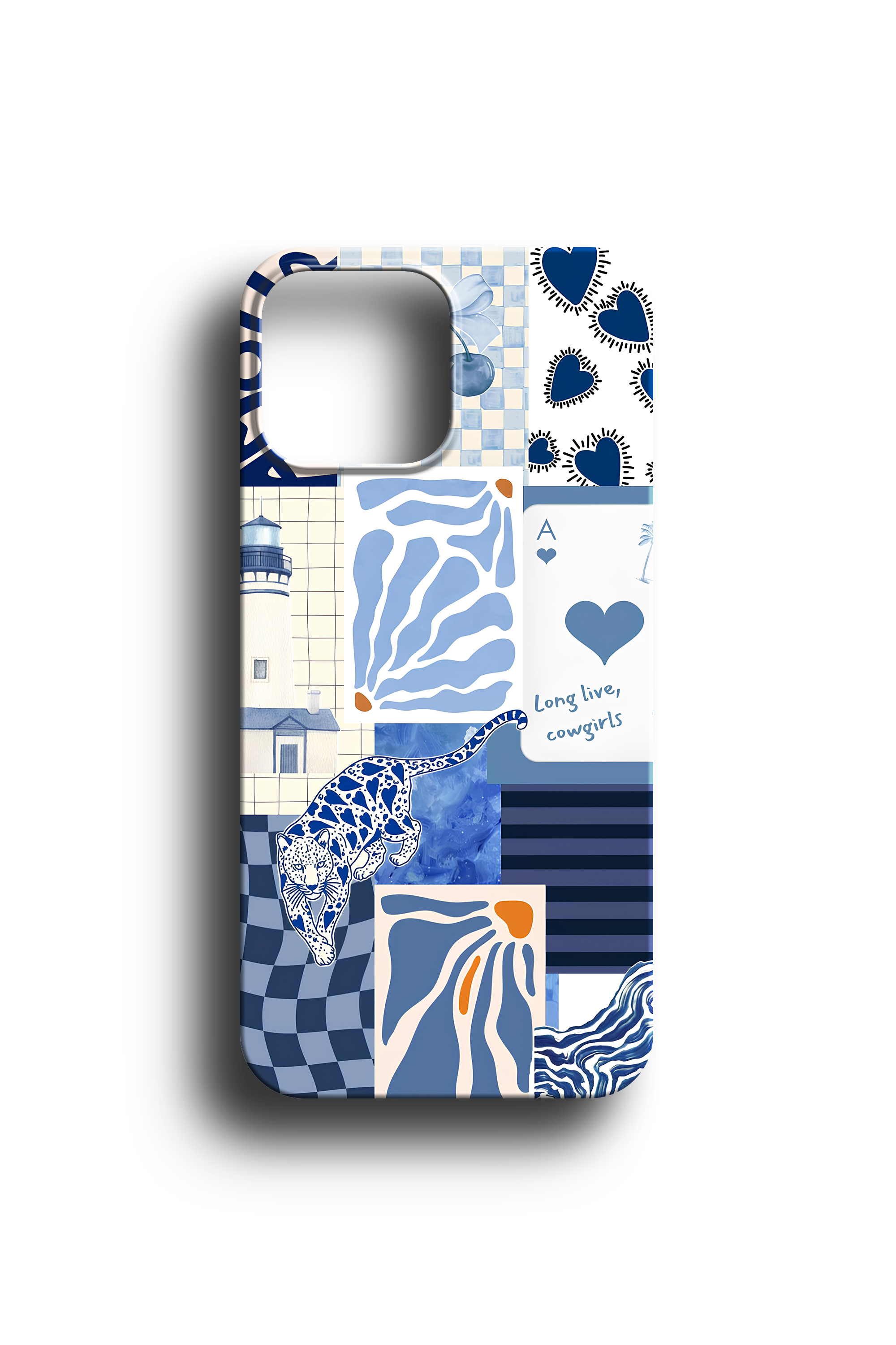 Blue Rhapsody Collage Telefon Kılıfı