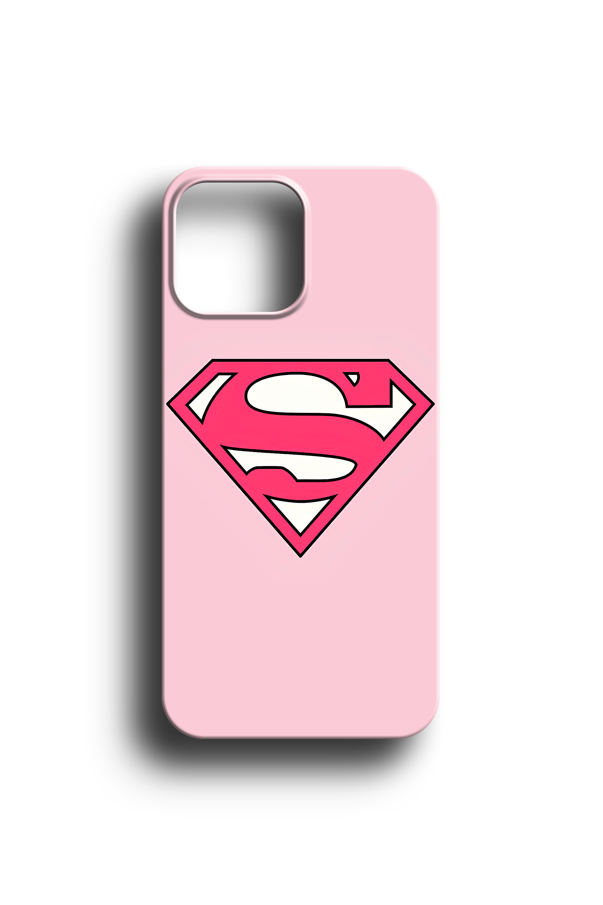 Pembe Süper Kız Telefon Kılıfı