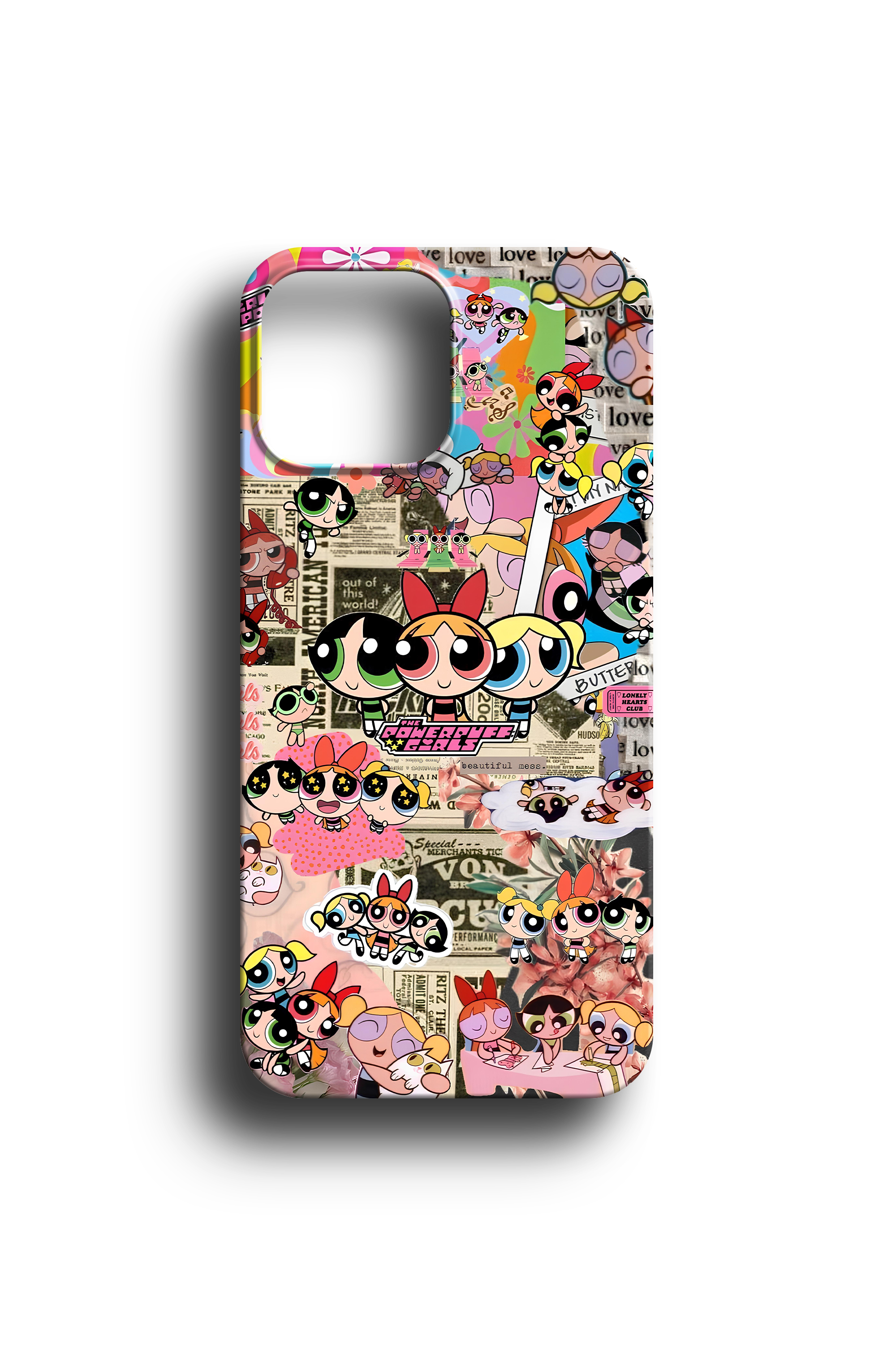 Retro Powerpuff Girls Kolajı Telefon Kılıfı