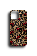 Leopar Kirazlı Telefon Kılıfı