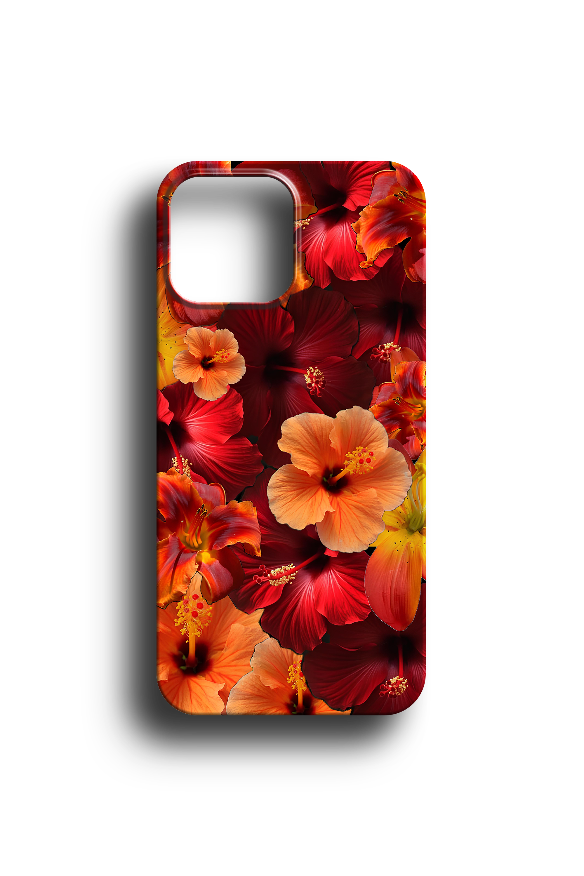 Kırmızı Hibiskus Telefon Kılıfı
