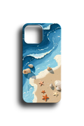 Sahil ve Dalga Desenli Telefon Kılıfı