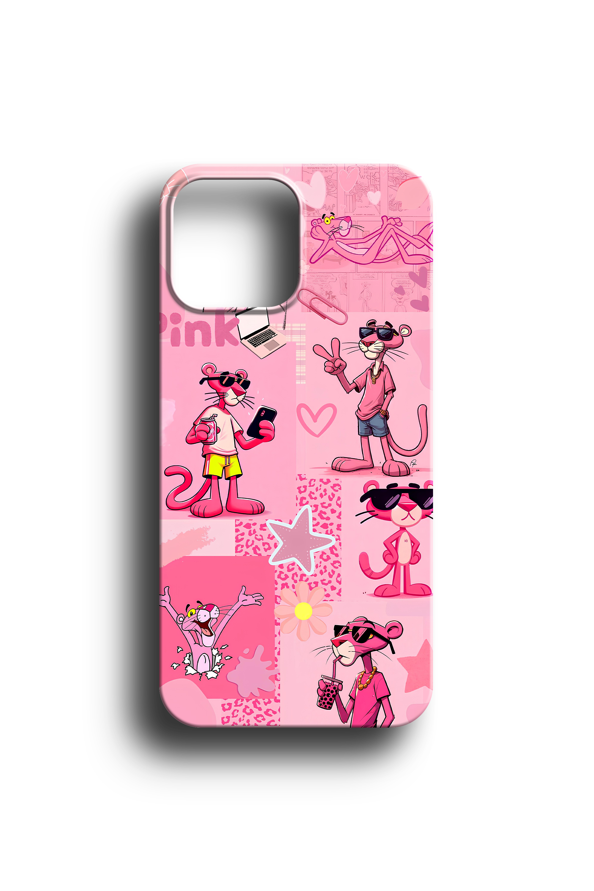Pembe Panter Karakter Telefon Kılıfı