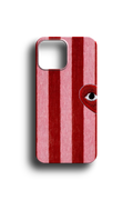 Çizgili Retro Kalp Telefon Kılıfı