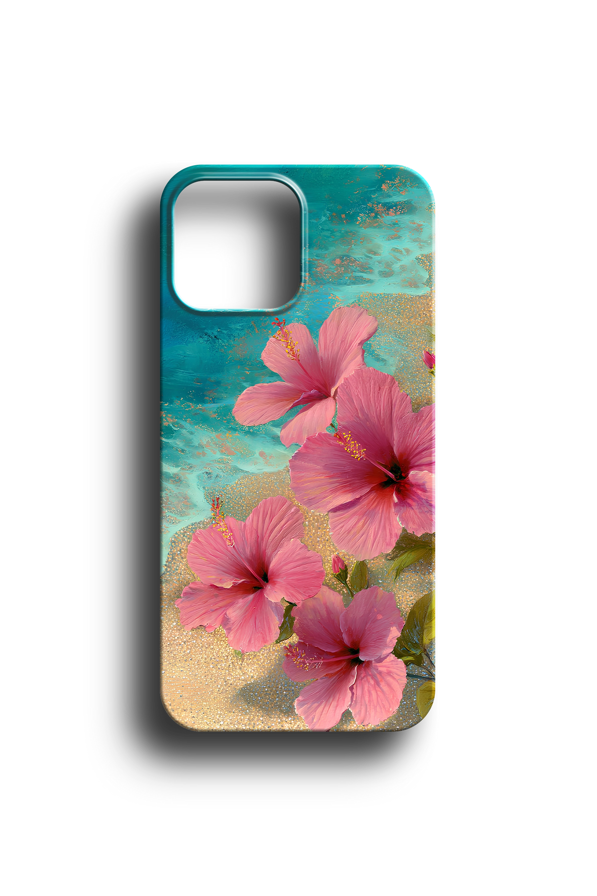 Kumsalda Hibiskus Çiçekleri Telefon Kılıfı