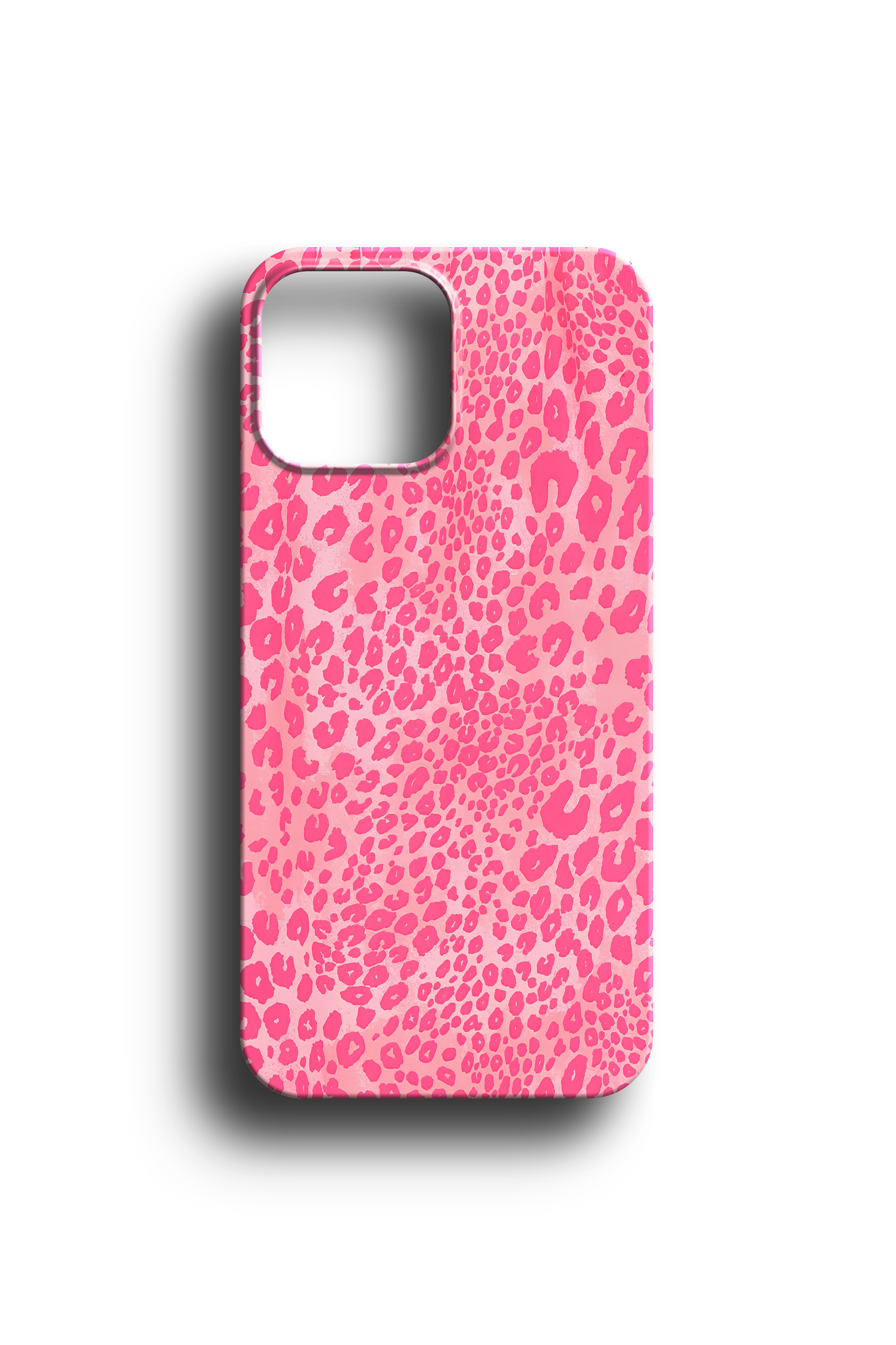 Modern Klasik Leopar Desenli Telefon Kılıfı