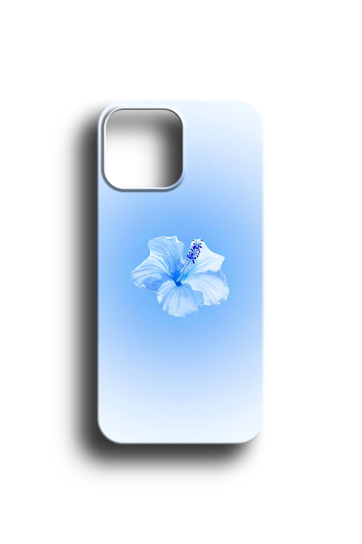 Yumuşak Geçişli Hibiskus Telefon Kılıfı