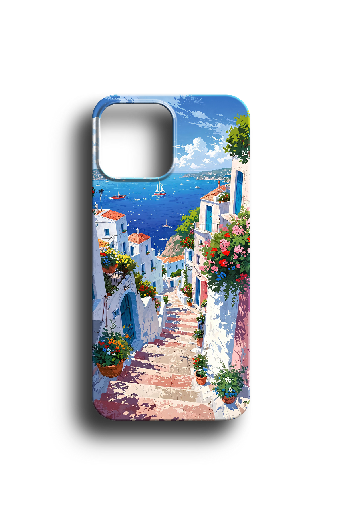 Akdeniz Sahil Kasabası Telefon Kılıfı