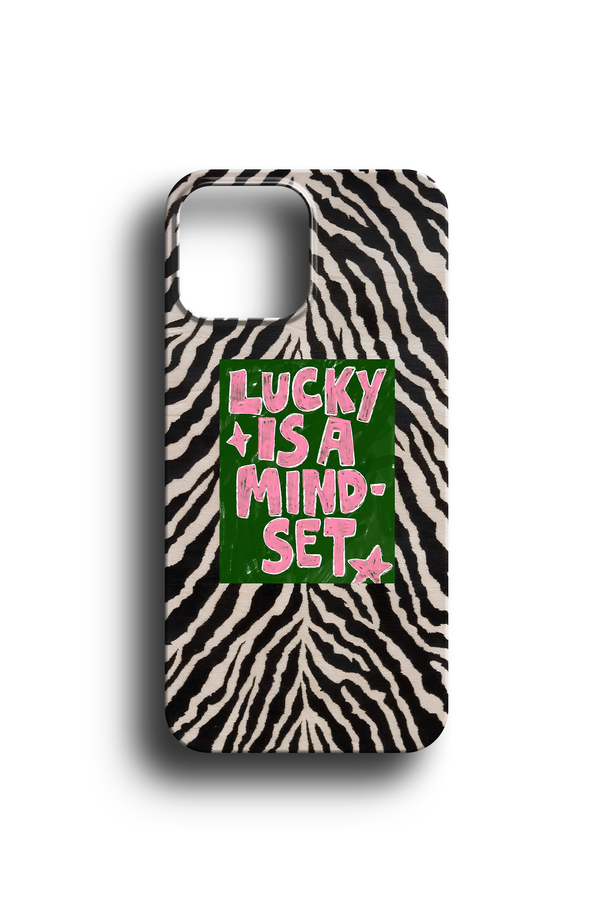Şans Temalı Zebra Desenli Telefon Kılıfı