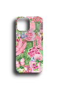 Pembe Klasik Arabalı Sahil Telefon Kılıfı