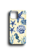 Deniz Yıldızı ve Denizatı Desenli Telefon Kılıfı