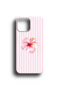 Blush Hibiscus Stripe Telefon Kılıfı