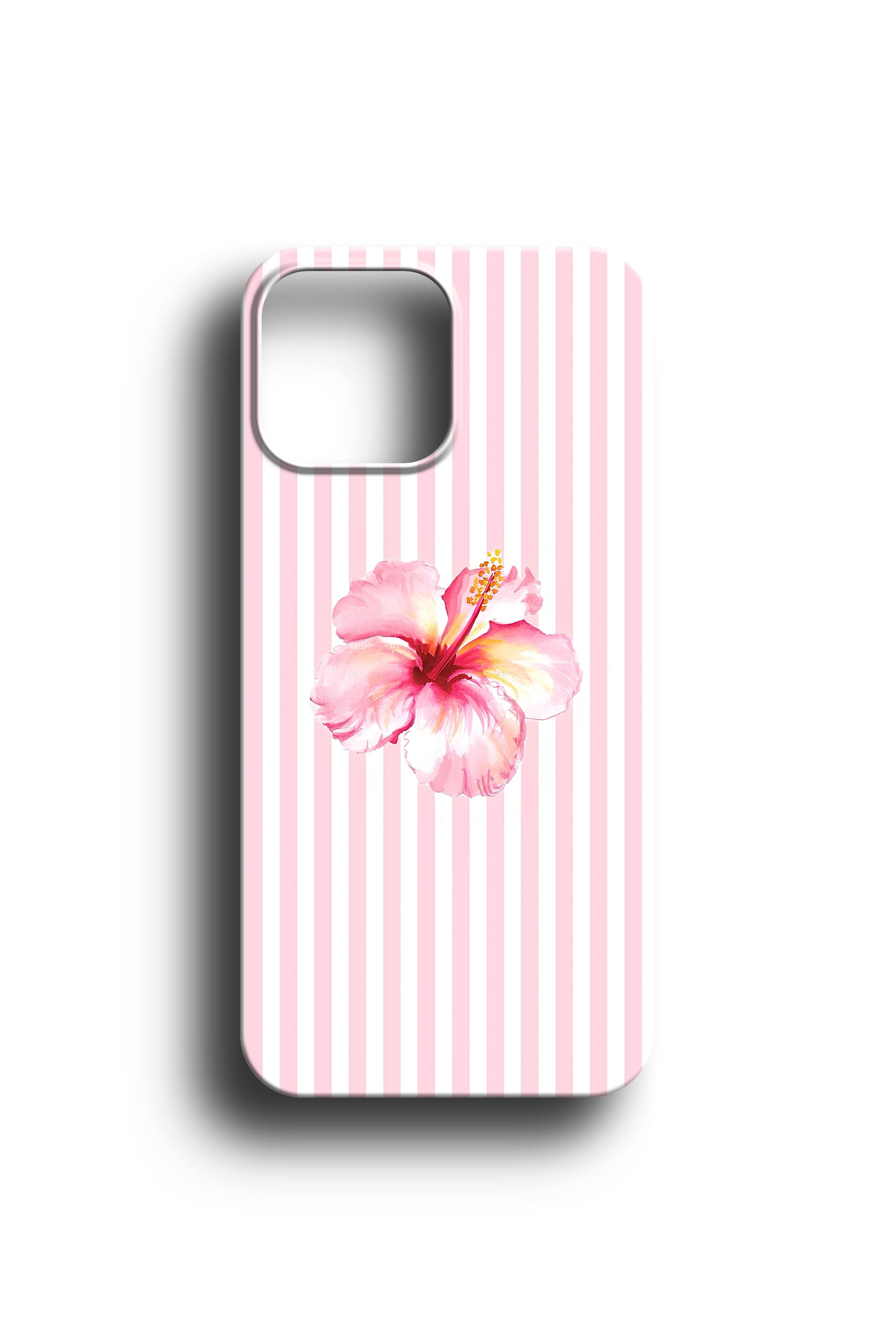 Blush Hibiscus Stripe Telefon Kılıfı