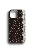 Vintage Polka Dot Lace Telefon Kılıfı