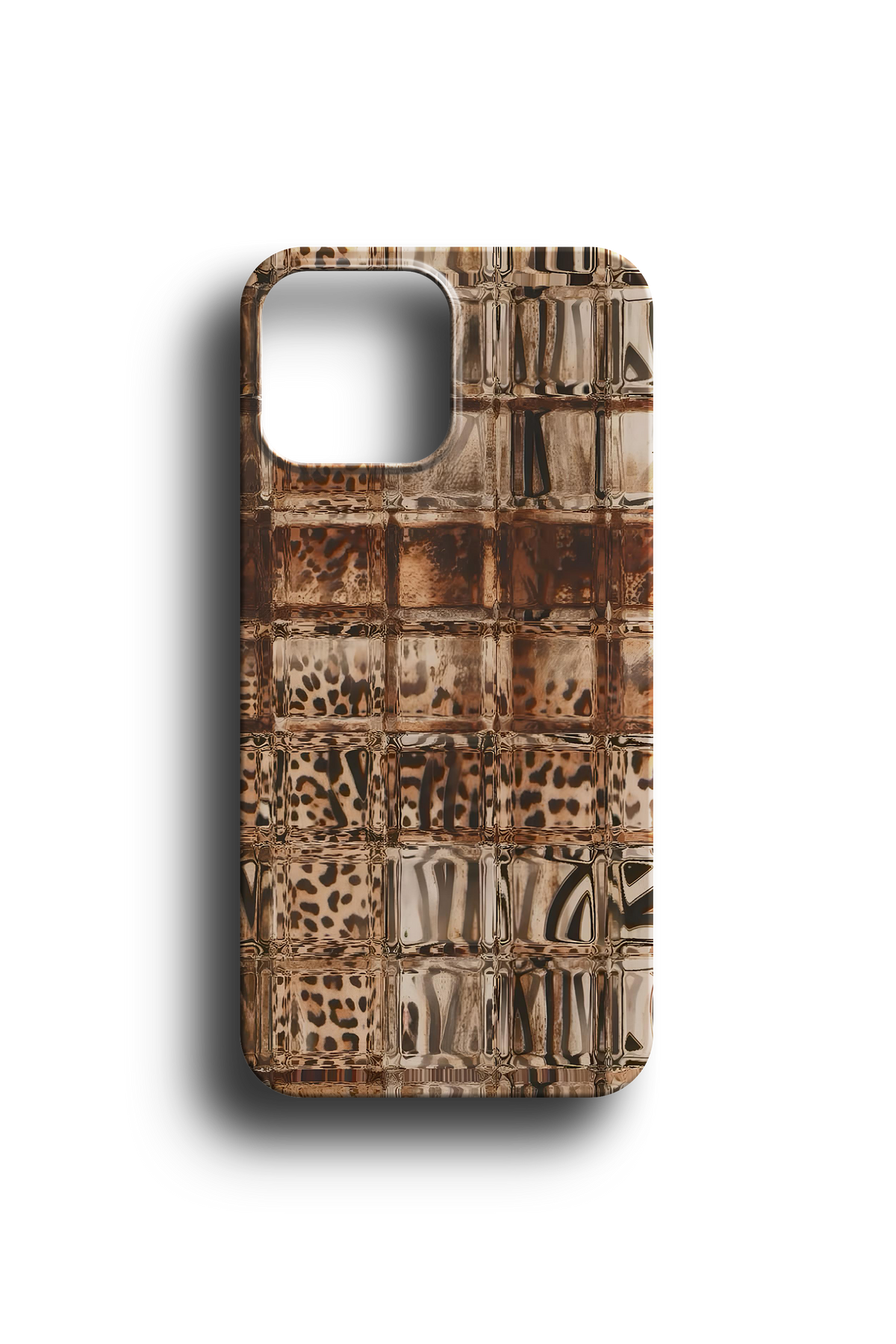 Mosaic Leopard Pattern Telefon Kılıfı