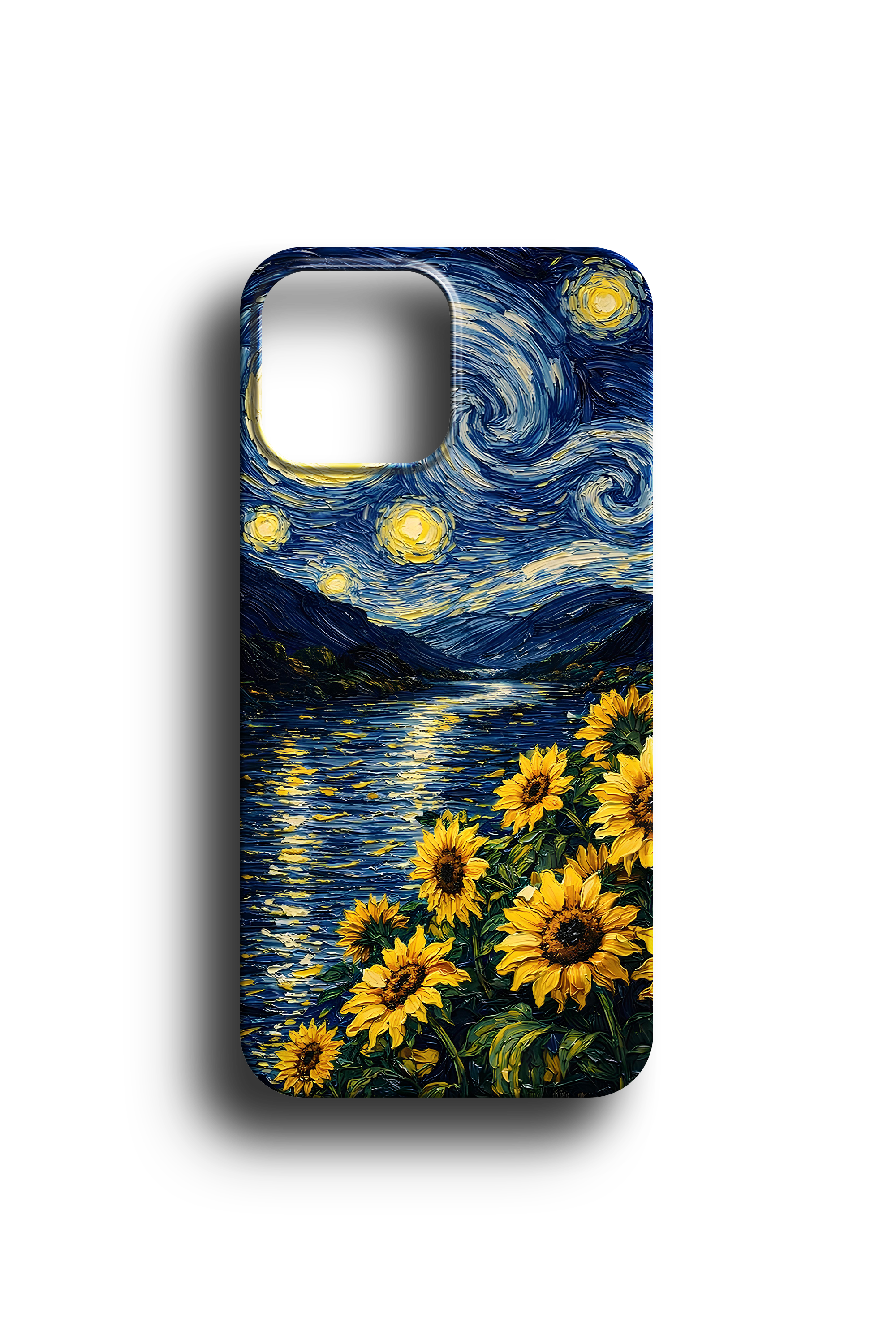 Van Gogh Esintili Ayçiçeği Sahili Telefon Kılıfı