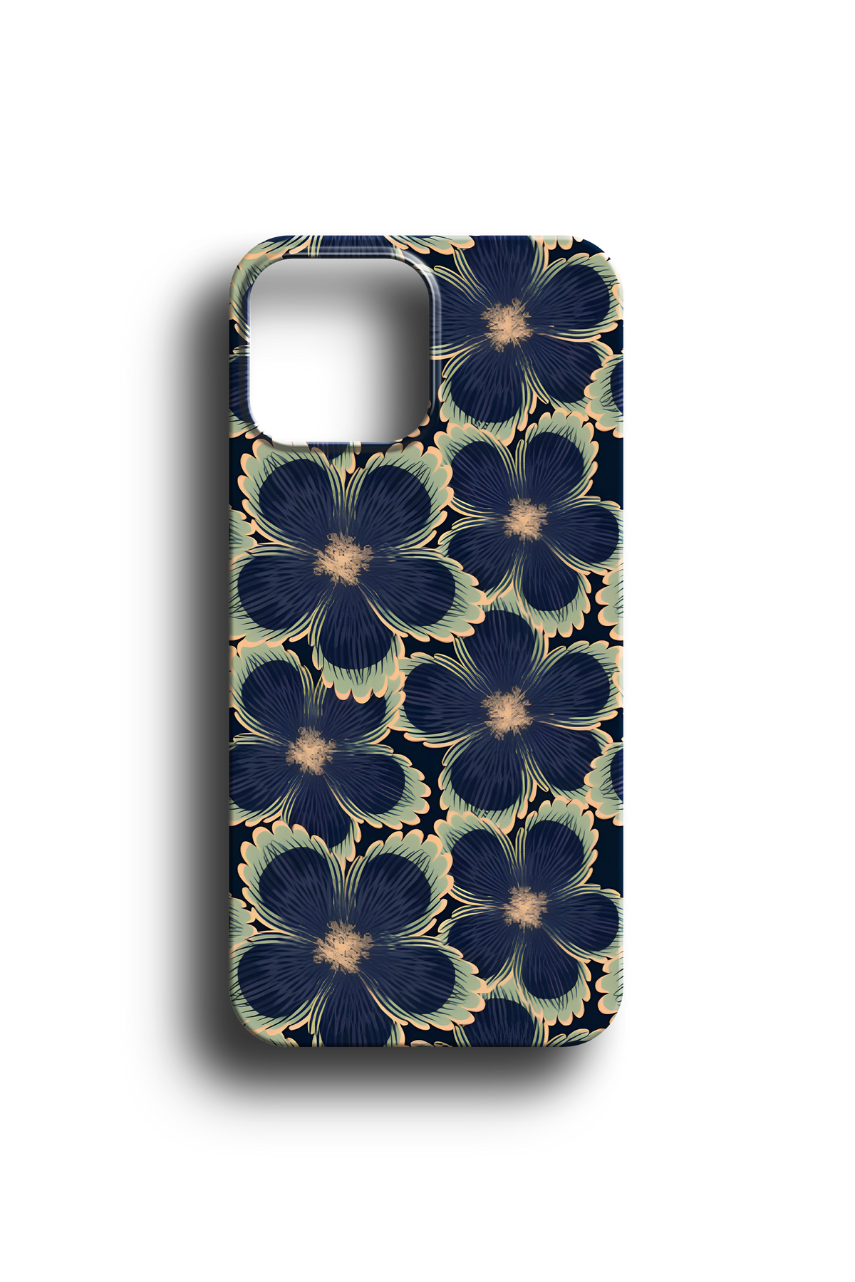 Botani̇k Çiçek Motifli Telefon Kılıfı