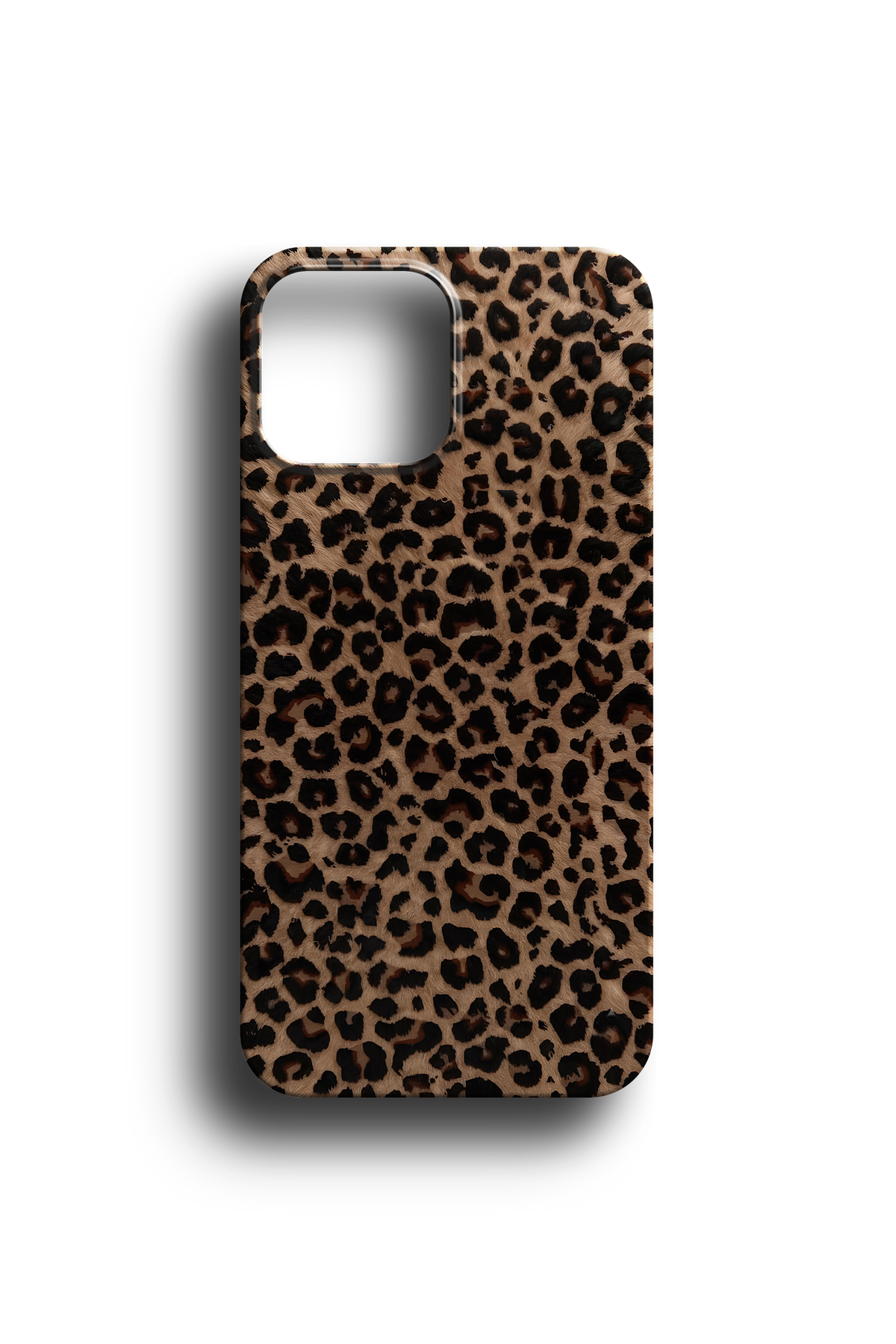 Retro Leopar Motifli Telefon Kılıfı