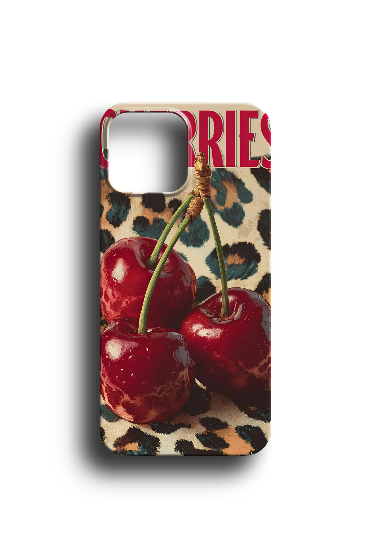 Leopard Cherry Telefon Kılıfı