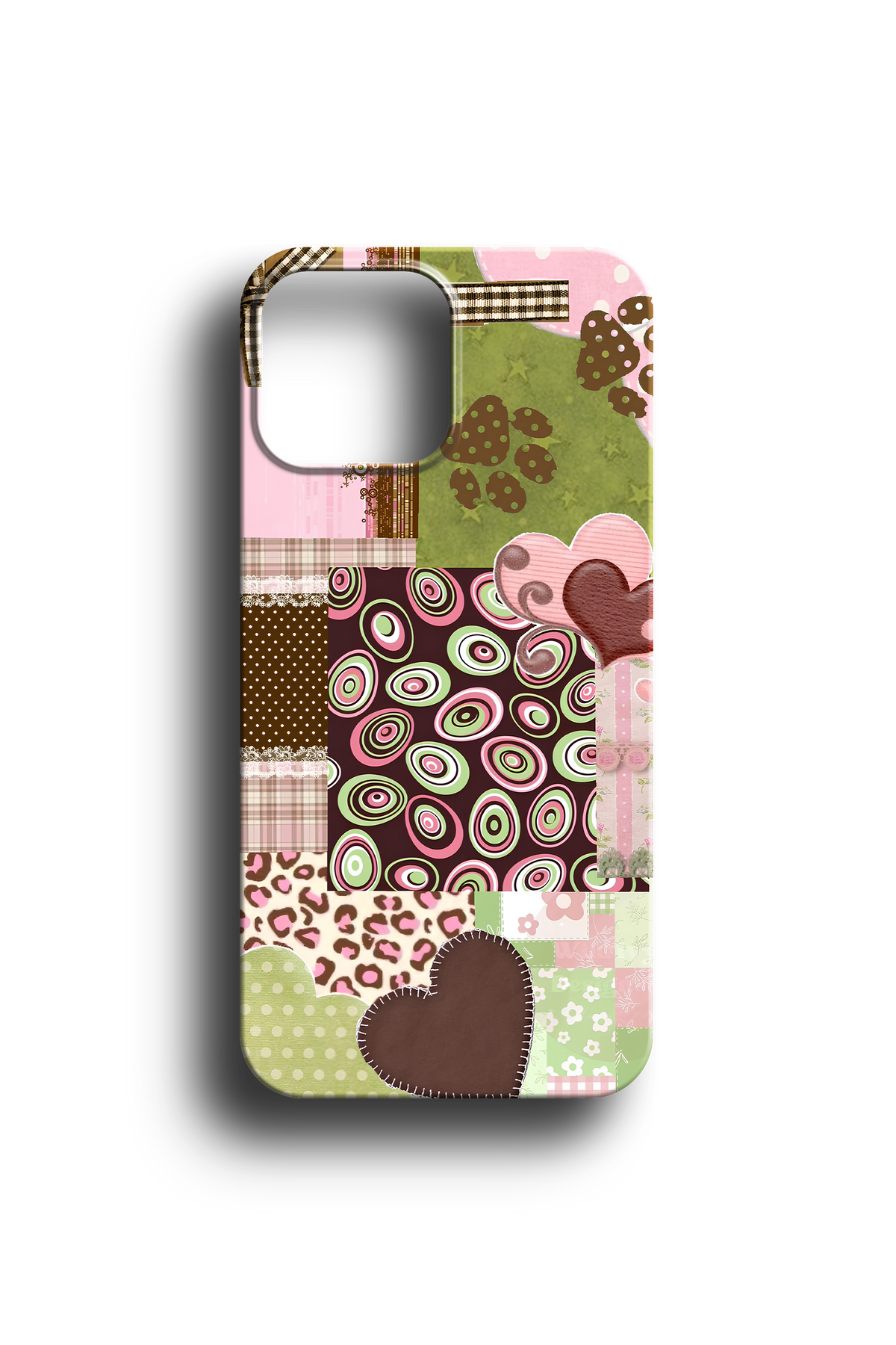 Retro Patchwork Telefon Kılıfı