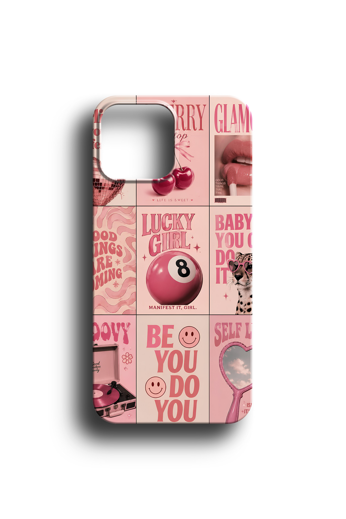 Lucky Girl Collage Telefon Kılıfı