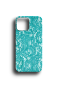 Turquoise Elegant Lace Pattern Telefon Kılıfı