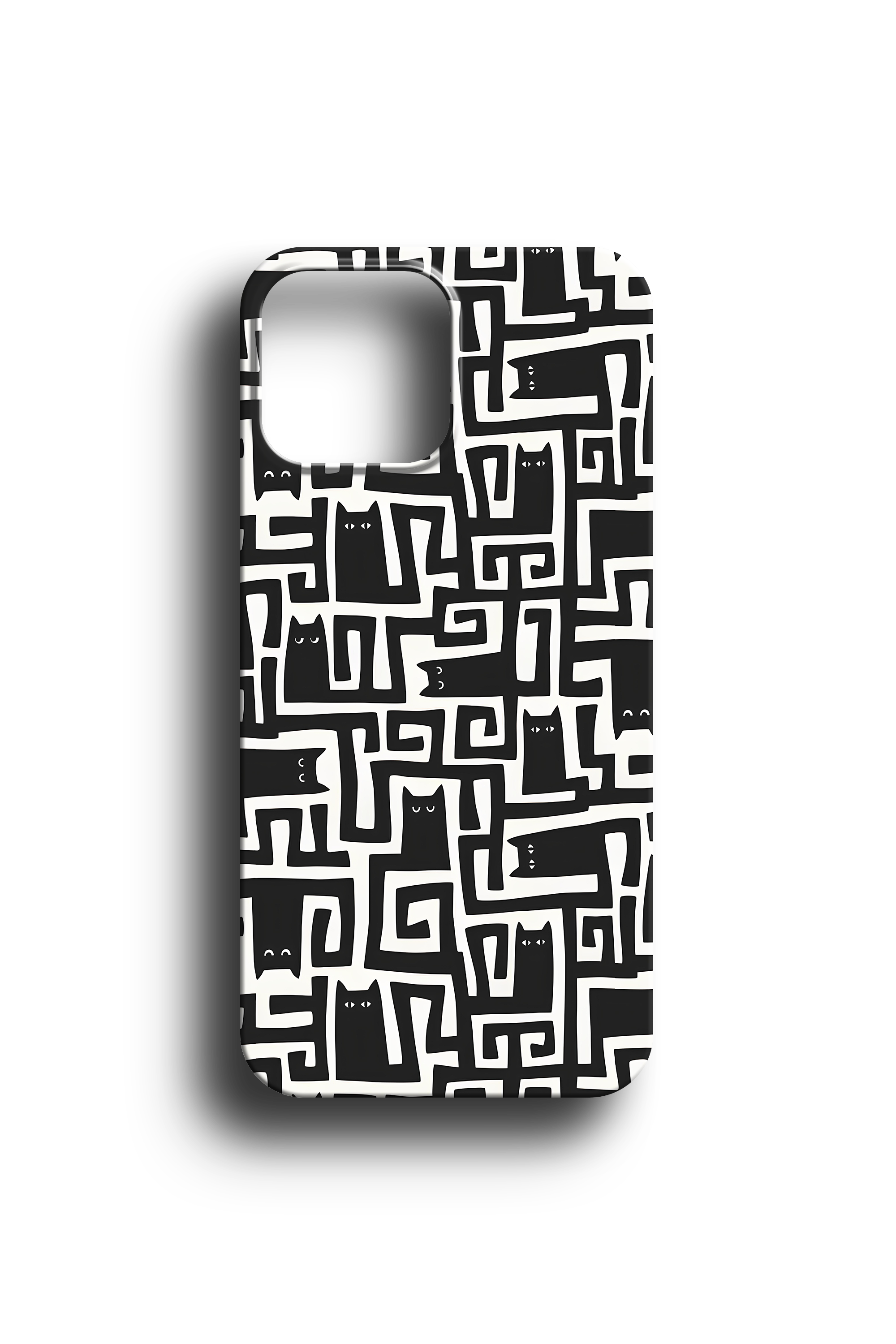 Abstract Noir Cat Telefon Kılıf