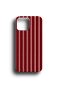 Bordo Çizgili Telefon Kılıfı